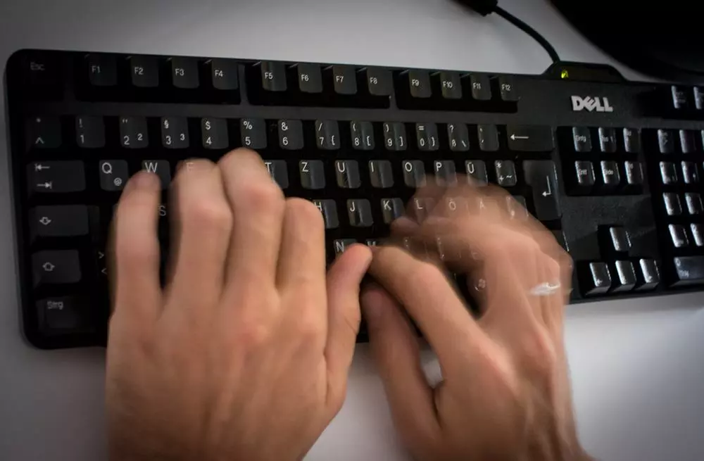 Escribiendo en el teclado: Efectos de sonido tecnología