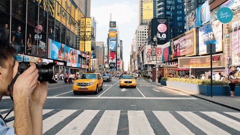 Fotógrafo en la ciudad de Nueva York: Gifs de viajes y lugares