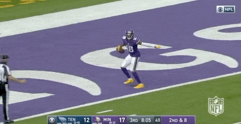 Jugador de la NFL llegando a la meta: Gifs de deportes